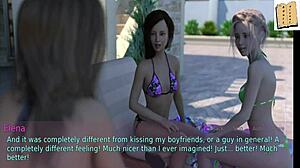 wife and stepmother play a steamy erotic game together.