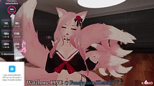 Kanako moans while squirting for chat, so cute! 😻