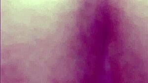 Hidden Camera Catches Mature Latina in Hotel Bathroom