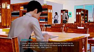 College Brunette with Big Tits Stars in Erotic Academy 177 Cartoon Adventure