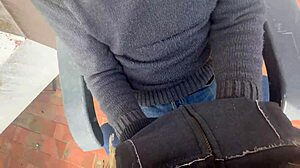 hot wife sucks neighbor's cock in laundry