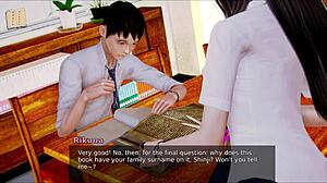 College Brunette with Big Tits Stars in Erotic Academy 177 Cartoon Adventure