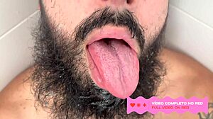 watch the bearded guy get spit on by the handsome one full video on red