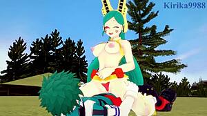 Oh No! Shino, Mandalay, And Tomoko Get Intense With Izuku In Hentai!