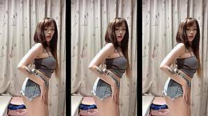 curious about asian model xi yue's private daily clips?