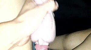 Intensely Breaking in My Tight Toy Pussy with Monster Cock Solo