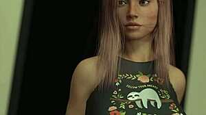 Horny Busty Redhead Roommate Fucks in Dorm 3D Game