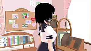 mia shows in sailor uniform