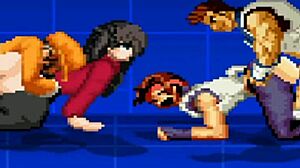 yuri and rin get intimate in this game