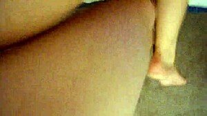 Amateur couple dives into rough anal play