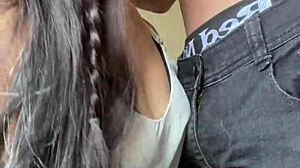 Side View Of Wellington Prado Getting Kisses Down To Cock For Sloppy Deepthroat Blowjob Ending In Red