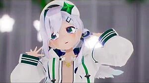 Amane Kanata Undresses in Sex Dance!