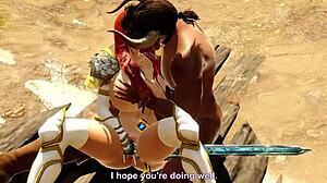 Warrior princess got wrecked by the minotaur in wild action