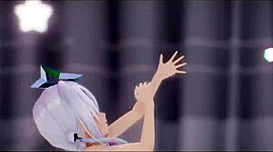 Amane Kanata Undresses in Sex Dance!