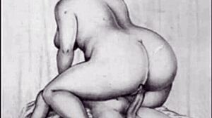 Vintage erotic art collection