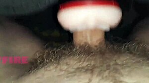 Solo Male Moaning with Fleshlight Action