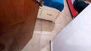 Mexican Petite Babe Solo Interrupted by Padrastro for Wild Creampie!