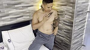 Girl Alone Masturbates With Two Dildos