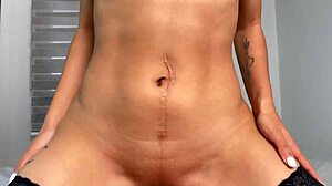 hey, check out this hot pov reverse cowgirl with cum on boobs