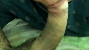 Sucking off the delivery guy and swallowing his load