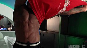 Door was open and this blindfolded stud got pounded hard