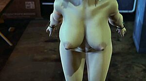 Chun-Li ในแอ็กชั่นอนิเมะ 3D ร้อนแรง นมใหญ่คราง