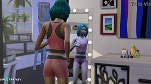 Yuki Behr Transforms Training into Wild 3D Hentai Transsexual Action with Anime Flair. Personal Trainer Turns Up the Heat.