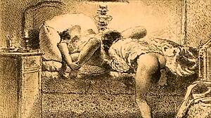 Vintage erotic art sparks intriguing retro cartoon vibes