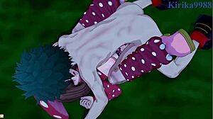 kinoko, mei, and izuku in wild 3d hentai sex action