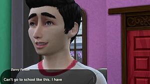 uhh, danny phantom bangs his mom in sims 4 game