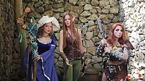 D&D porn adventure part II - rain of gold with tight cosplay action