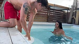 Mermaid fantasy with deepthroat big cock action