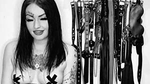 hot dominatrix nika guides joi and cei in steamy video.