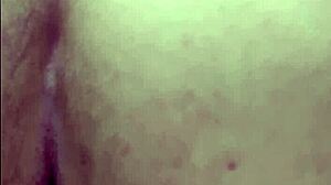 Hidden Camera Catches Mature Latina in Hotel Bathroom