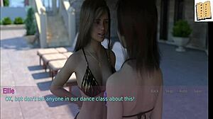 wife and stepmother play a steamy erotic game together.