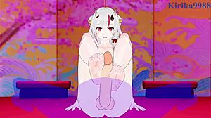 oozora subaru and nakiri ayame have intense sex in hololive vtuber hentai with creampie and big tits