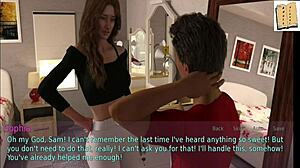 Stepmom and wife in erotic game play