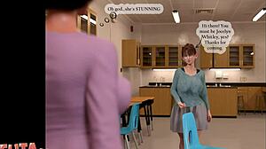 wanna see a hot babe with huge tits slam her giant cock in tight slit?