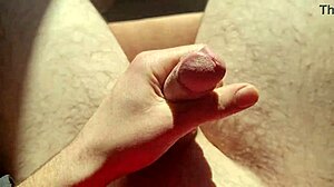 Why edge from flaccid and play with precum in natural light?