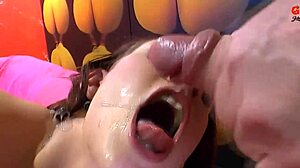 European Model Receives Facial Treatments