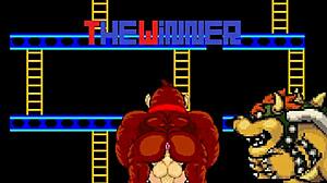 Bowser Koopa and Donkey Kong bang Mario hard! 😜