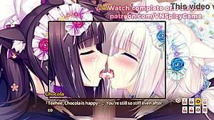 Chocola, you're already this wet in Nekopara?