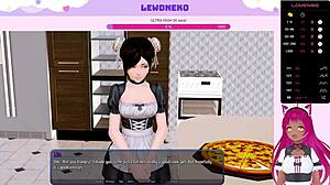 Hey, join Vtuber LewdNeko for steamy maid action in Harem Hotel!