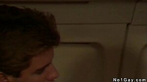 Gay Interracial Threesome Gets Wild on Flight With Big Cock Action