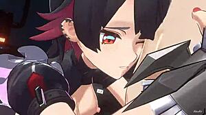 zeneless hentai sluts get wild in creampie action