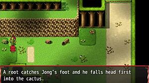 Best friend flashes tits in harem hentai game, making him cum twice.