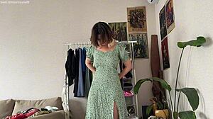 uh, trying on cute dresses n skirts for ya