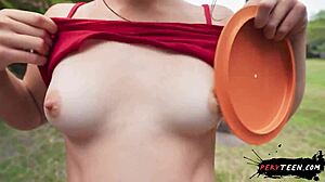 Fucking Hard in Public Park with People Watching Nearby!