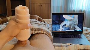 Hell Yeah! Massive Cumshots with Lube and New Toy Explosion!