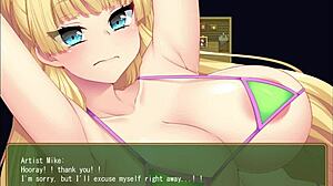 i can't believe monica's wild gangbang in this hentai game